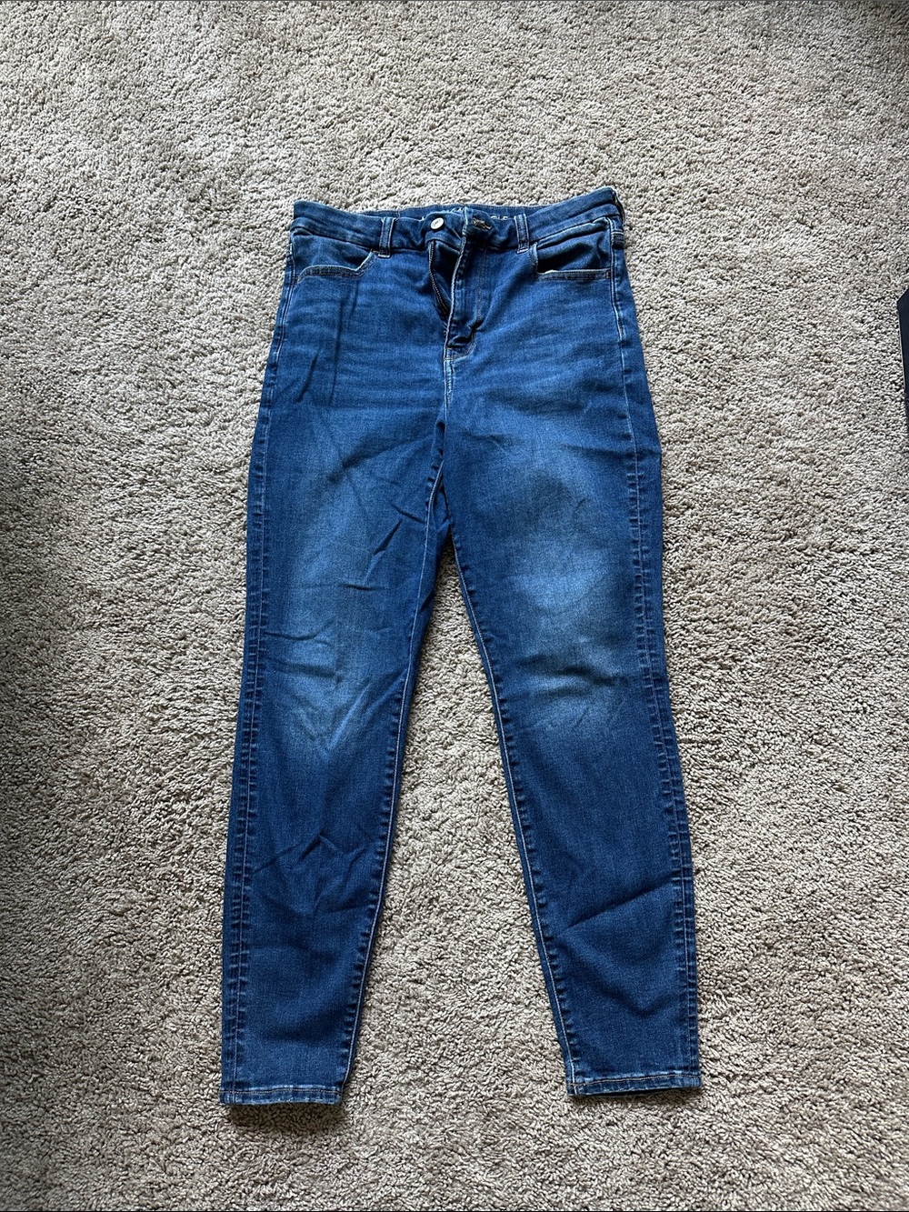 American Eagle Outfitters Women's Dark Blue Skinny Jeans